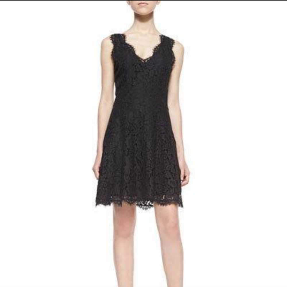 Joie Rori Black Lace Minidress Size Small